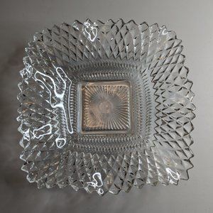 Vintage 1960s Hazel Atlas Crystal Candy Dish